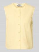 JAKE*S STUDIO WOMAN Blusentop aus Leinen-Viskose-Mix mit Stitchings in...