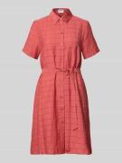 Jake*s Casual Hemdblusenkleid aus Viskose-Lyocell-Mix mit Bindegürtel ...