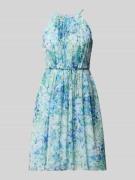 Jake*s Cocktail Minikleid in Falten-Optik mit floralem Allover-Print i...