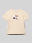 Blue Seven Regular Fit T-Shirt mit Motiv-Print in Stein, Größe 104