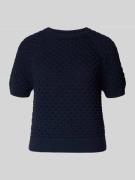 ROBE LÉGÈRE Regular Fit Bluse in Strick-Optik in Marine, Größe L