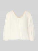Drykorn Cropped Bluse mit 3/4-Arm Modell 'ISMARA' in Offwhite, Größe 3...