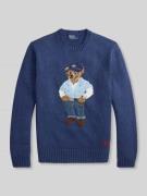 Polo Ralph Lauren Regular Fit Strickpullover mit Polo Bear Stitching i...