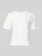 Vero Moda Regular Fit T-Shirt aus Spitze Modell 'SALLIE' in Offwhite, ...