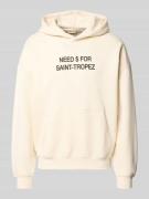 Only & Sons Oversized Hoodie aus Baumwoll-Mix Modell 'LEROY' in Offwhi...