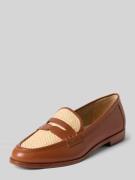 Lauren Ralph Lauren Loafer aus echtem Rindsleder in Cognac, Größe 36