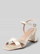 Tamaris Sandaletten mit Zierschließe in Silber, Größe 36