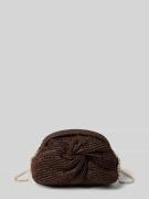 Mango Handbag in Flecht-Optik Modell 'Sita' in Dunkelbraun, Größe 1