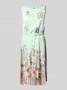 Rinascimento Knielanges Cocktailkleid mit Plisseefalten in Mint, Größe...
