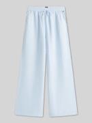Tommy Jeans Weite Hose aus Leinen-Mix mit Tunnelzug in Hellblau, Größe...