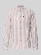 PME Legend Regular Fit Freizeithemd mit Leinen-Anteil in Flieder, Größ...