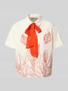 MOS MOSH Regular Fit Schluppenbluse mit Motiv-Print Modell 'Saras' in ...