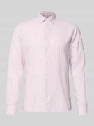 CINQUE Slim Fit Freizeithemd aus Leinen-Mix Modell 'Stone' in Flieder,...