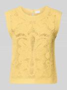 Jake*s Collection Pullunder mit Rundhalsausschnitt in GELB, Größe L