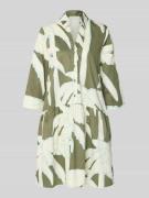 Christian Berg Woman Knielanges Hemdblusenkleid mit Eingrifftaschen in...