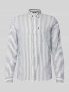 PME Legend Regular Fit Freizeithemd mit Leinen-Anteil in Jeansblau, Gr...