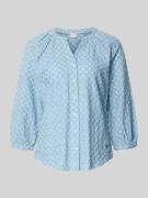 Brax Regular Fit Bluse aus reiner Baumwolle Modell 'VELIA' in Bleu, Gr...