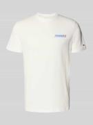 Tommy Jeans Regular Fit T-Shirt aus reiner Baumwolle in Offwhite, Größ...