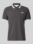 s.Oliver RED LABEL Regular Fit Poloshirt aus Baumwoll-Mix in Anthrazit...