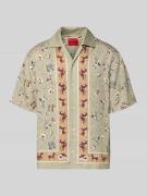 HUGO Oversized Freizeithemd aus reinem Lyocell Modell 'ESPINO' in Mint...