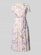 Christian Berg Cocktail Midikleid mit floralem Allover-Print in Hellro...