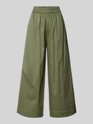 Christian Berg Woman Wide Fit Stoffhose mit Bundfalten in Oliv, Größe ...