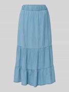 Christian Berg Woman Midirock aus Lyocell-Mix in Denim-Optik in Blau, ...