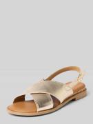 Tamaris Sandalen aus echtem Leder in Gold, Größe 36