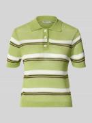 Mango Slim Fit Poloshirt in Strick-Optik Modell 'Verdi' in Oliv, Größe...