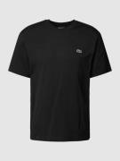 Lacoste T-Shirt mit Logo-Detail Modell 'BASIC ON' in Black, Größe L