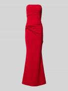 SISTAGLAM Cocktailkleid im trägerlosen Design in Rot, Größe 36