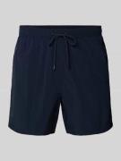 Tommy Hilfiger Regular Fit Badehose mit Logo Stitching in Dunkelblau, ...