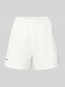 Lacoste Regular Fit Sweatshorts aus reiner Baumwolle in Offwhite, Größ...