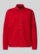 Tommy Hilfiger Regular Fit Hemdjacke aus reiner Baumwolle in Rot, Größ...