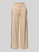 Guess Activewear Wide Fit Sweatpants mit Allover-Logo-Print Modell 'Ja...