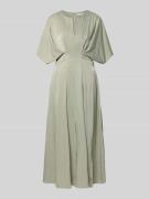 Copenhagen Muse Midikleid mit V-Ausschnitt Modell 'VIANNA' in Grass, G...