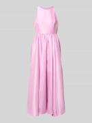 YAS Midikleid mit Rundhalsausschnitt Modell 'ELLINA' in Rosa, Größe 38