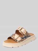 Tamaris Wedges aus echtem Leder in Beige, Größe 36