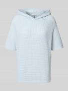 OPUS Strickshirt mit Kapuze Modell 'Gikaria' in Hellblau, Größe 36
