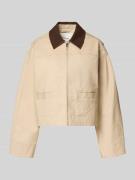 OPUS Jacke mit Reißverschluss Modell 'Herakla' in Camel, Größe 34