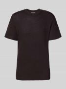 Lacoste Regular Fit T-Shirt aus reiner Baumwolle in Schoko, Größe L