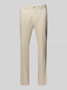 s.Oliver BLACK LABEL Regular Fit Anzughose aus Leinen-Mix in Beige, Gr...