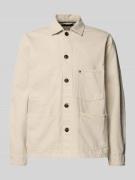 Tommy Hilfiger Regular Fit Hemdjacke aus reiner Baumwolle in Ecru, Grö...