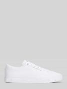 Tommy Hilfiger Sneaker aus reiner Baumwolle mit Logo-Stitching in Weis...