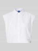 Hugo Blue Boxy Fit Blusentop aus reiner Baumwolle Modell 'ESTATE_B' in...