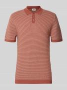Drykorn Slim Fit Strick-Poloshirt mit Strukturmuster Modell 'BRAIAN' i...