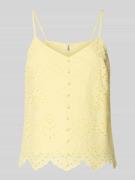 Pieces Regular Fit Blusentop aus reiner Baumwolle Modell 'VILDE' in He...