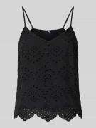 Pieces Regular Fit Blusentop aus reiner Baumwolle Modell 'VILDE' in Bl...