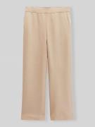 Marc O'Polo Wide Leg Culotte mit Leinen-Anteil in Sand, Größe 34
