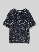 Tom Tailor Regular Fit Bluse aus reiner Viskose in Marine, Größe 34